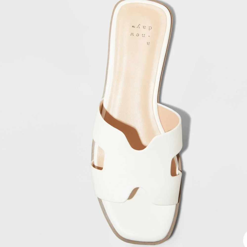 Women's Nina Slide Sandals, White, 9